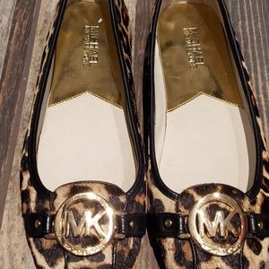 Michael Kors Lillie Leopard Calf Hair Moccasin